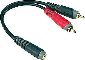 KLOTZ KL-AYS6 0.2M 3.5 JACK-RCA Y ADAPTER AUDIÓ KÁBEL